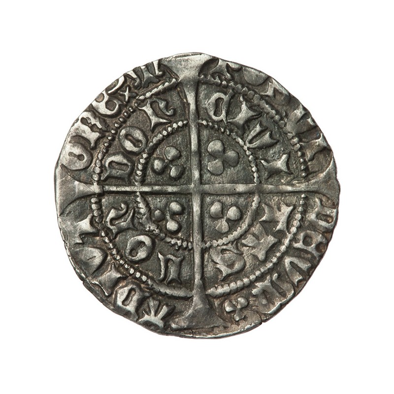 Henry Vi Silver Halfgroat Leaf Trefoil Trefoil Mule E