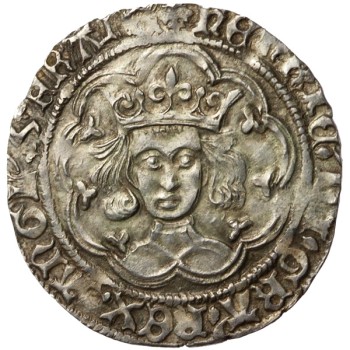 Henry VI Silver Groat Leaf-trefoil B