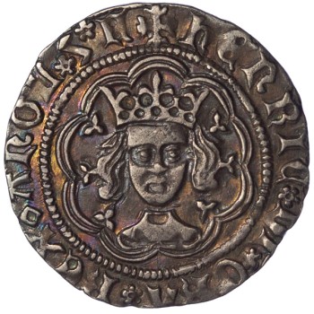 Henry VI Silver Halfgroat Rosette-mascle