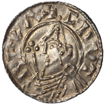 Cnut 'Pointed Helmet' Silver Penny Stamford - Extra Pellets