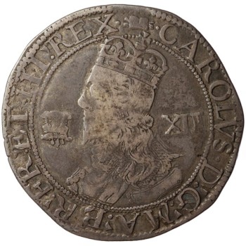 Charles I Silver Shilling Aberystwyth