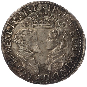 Philip and Mary Silver Shilling