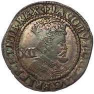 James I Silver Shilling -...