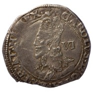 Charles I Silver Sixpence