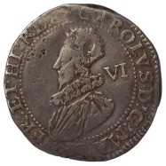 Charles I Silver Sixpence 1630