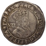 James I Silver Shilling -...