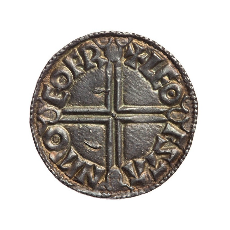 Aethelred II 'Longcross' Silver Penny﻿ EF